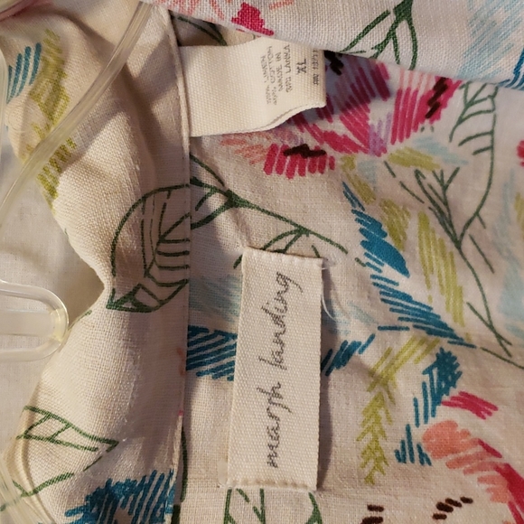 Marsh Landing gorgeous cotton jacket floral print XL - Picture 2 of 7